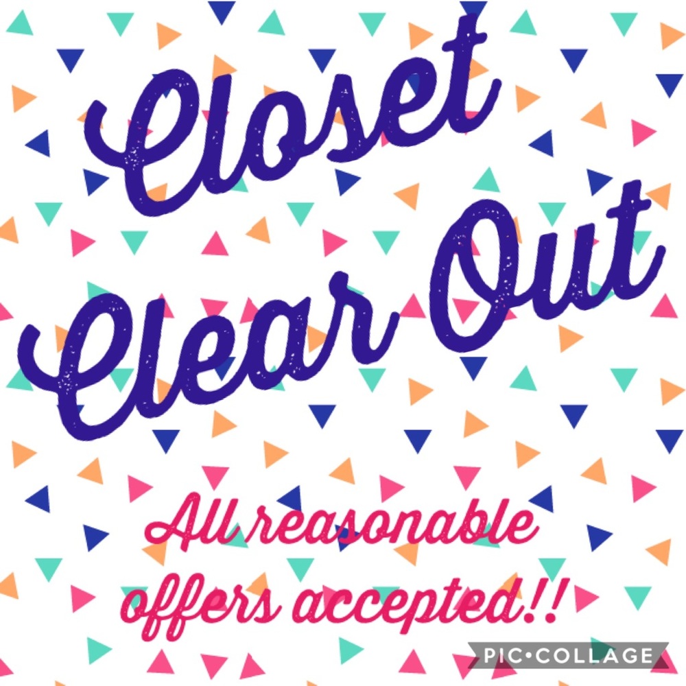 🎉 CLOSET CLEAR OUT!!  🎉 Make me an offer!!